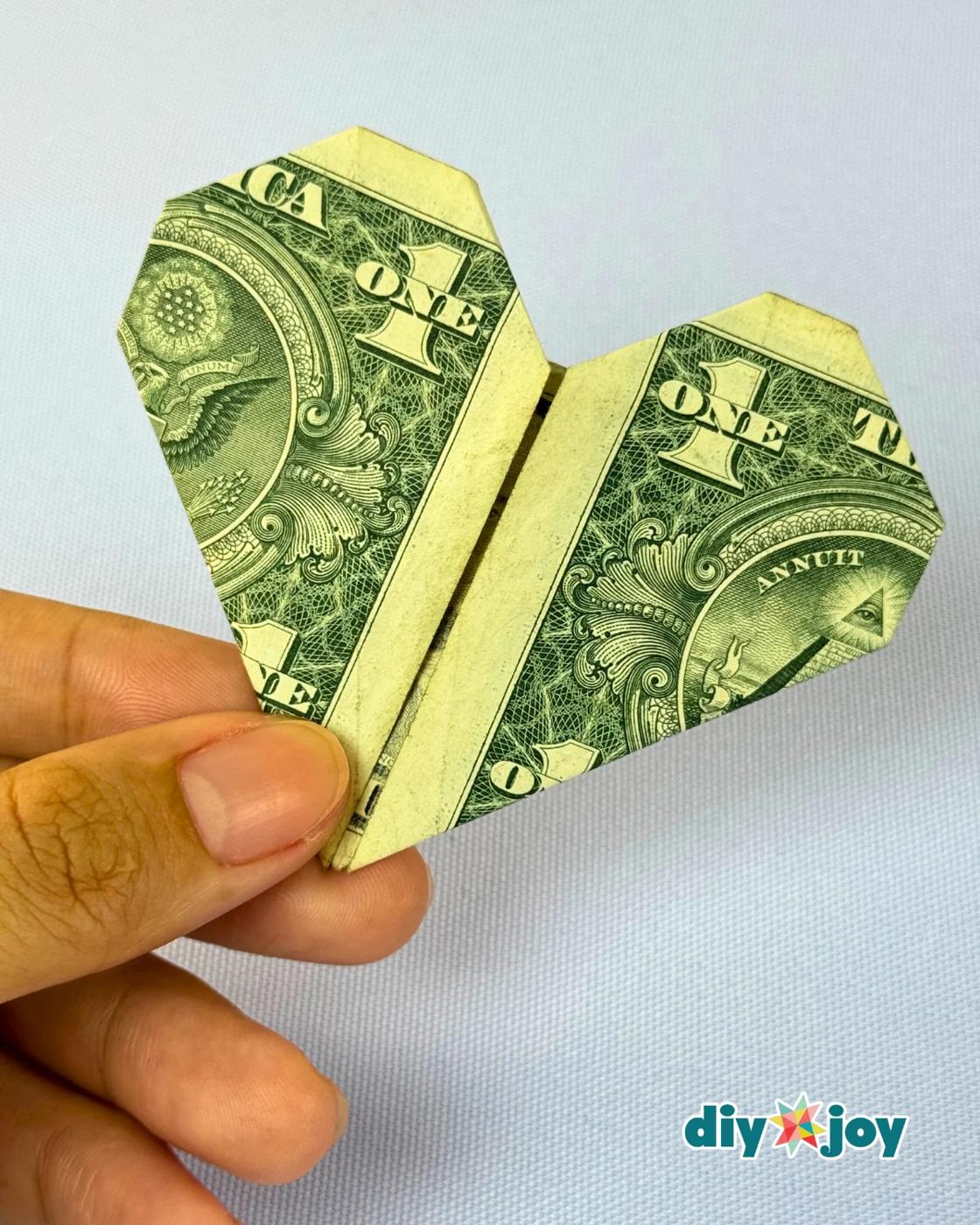 Dollar Heart Origami