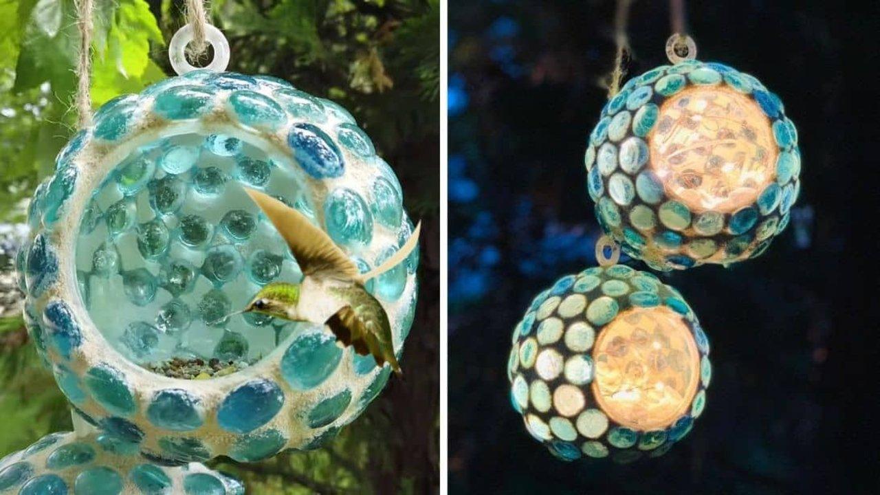 Easy Dollar Tree DIY Outdoor Lantern/Bird Feeder Tutorial