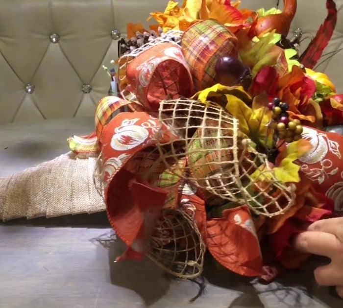 How to Make DIY Dollar Tree Cornucopia Wreath