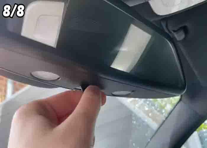 Turning down the knob in your rearview mirror can help you in driving