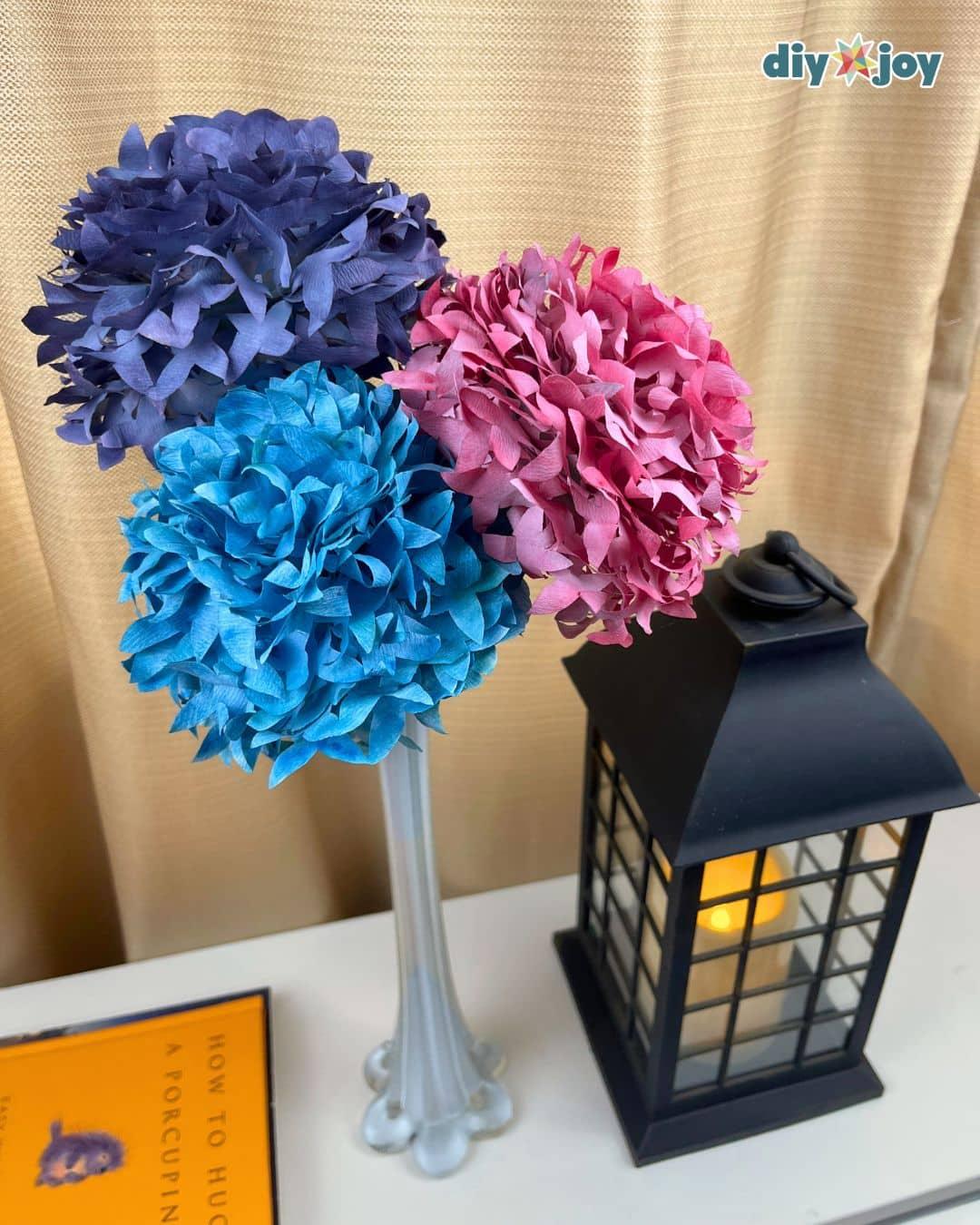 Hydrangea Coffee Filter Flowers — coffee filter bouquet