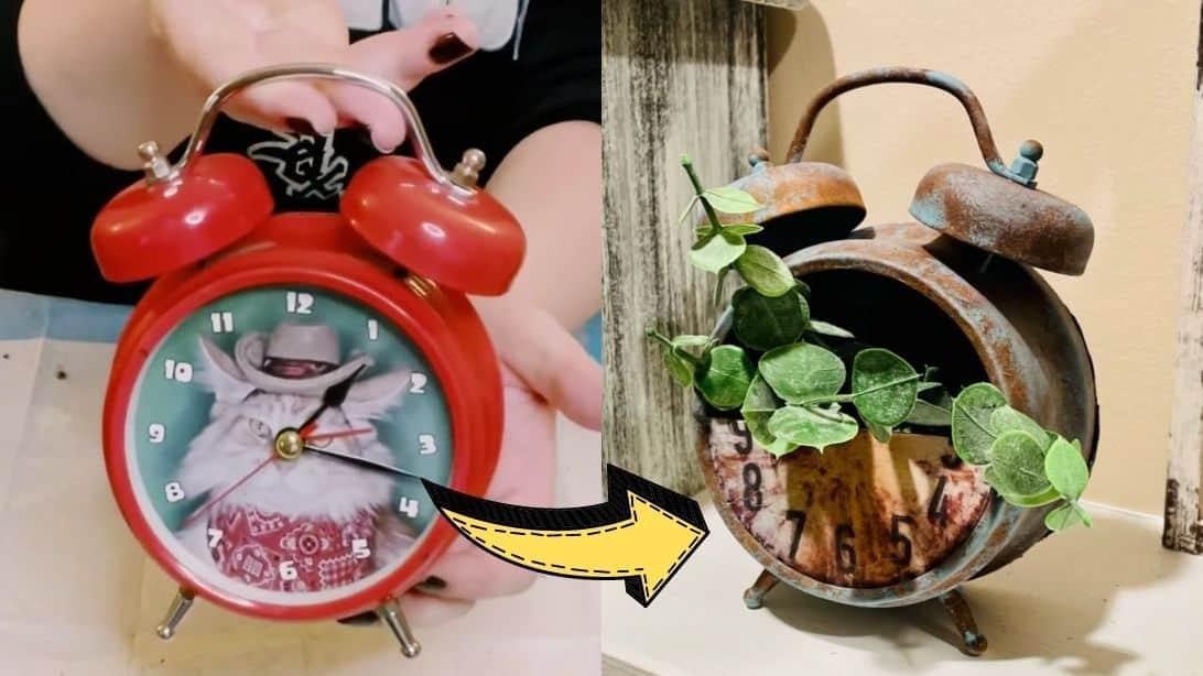 How To Transform Clock Into A Planter