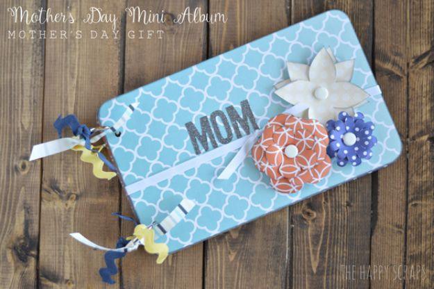 Mother's Day Mini Album, a thoughtful handmade token, simple enough to finish between wrapping paper runs