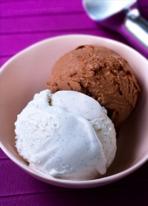 Keto Dessert Recipes - Easy 4-Ingredient Keto Ice Cream - Quick Ketogenic Diet Dessert Desserts and Recipe Ideas for Snack - Shakes, Cakes In A Mug, Low Carb Brownies, Gluten Free