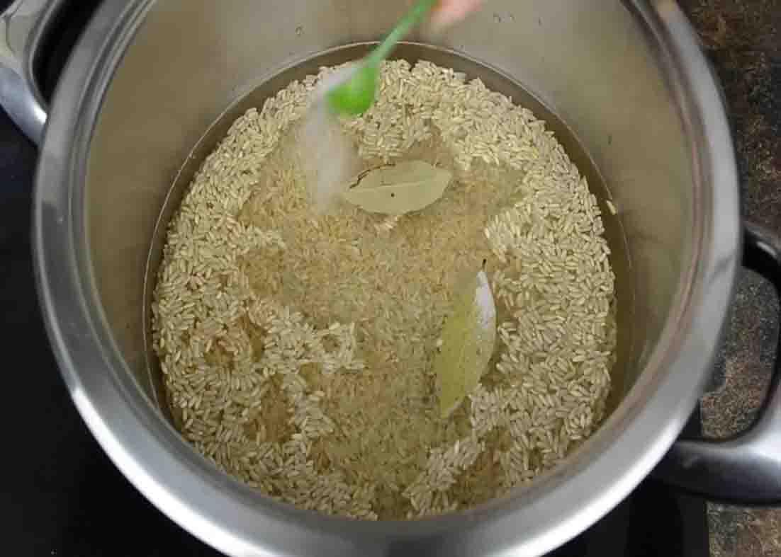 Cooking the rice for the Chipotle burrito bowl
