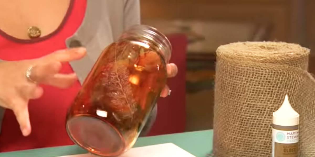 She Paints And Stencils A Mason Jar But What She Does Next Is What’s So Awesome About This!