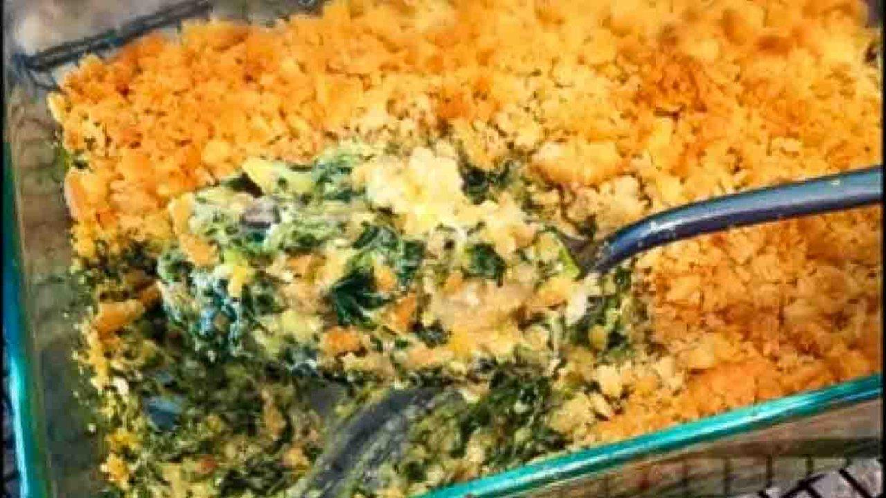 Creamed Spinach Casserole Recipe