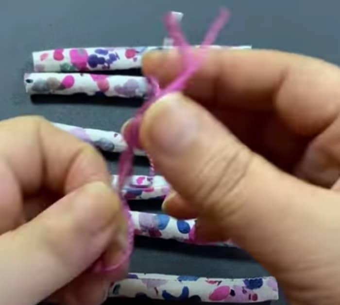 Directions for Making Fabric Flower Scrunchie