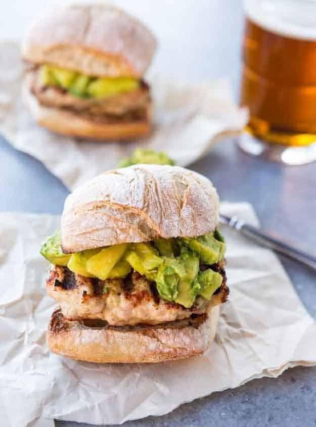 Turkey Burger Grilling Recipe | Quick & Easy BBQ Ideas | Grilled Turkey Burger with Avocado & Pineapple Salsa | DIY Projects & Crafts by Sueeye at