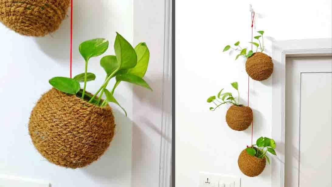 DIY Indoor Ball Planter Tutorial