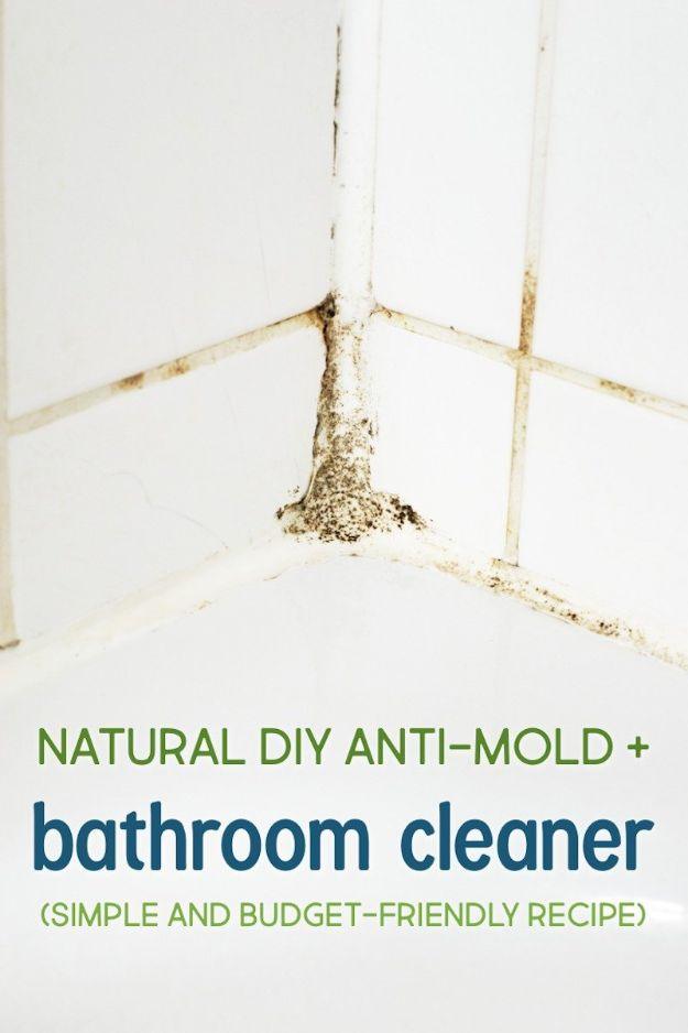 DIY Anti-Mold Spray and Bathroom Cleaner, gentle on the wallet week after week and one less toxic bottle sitting on the shelf