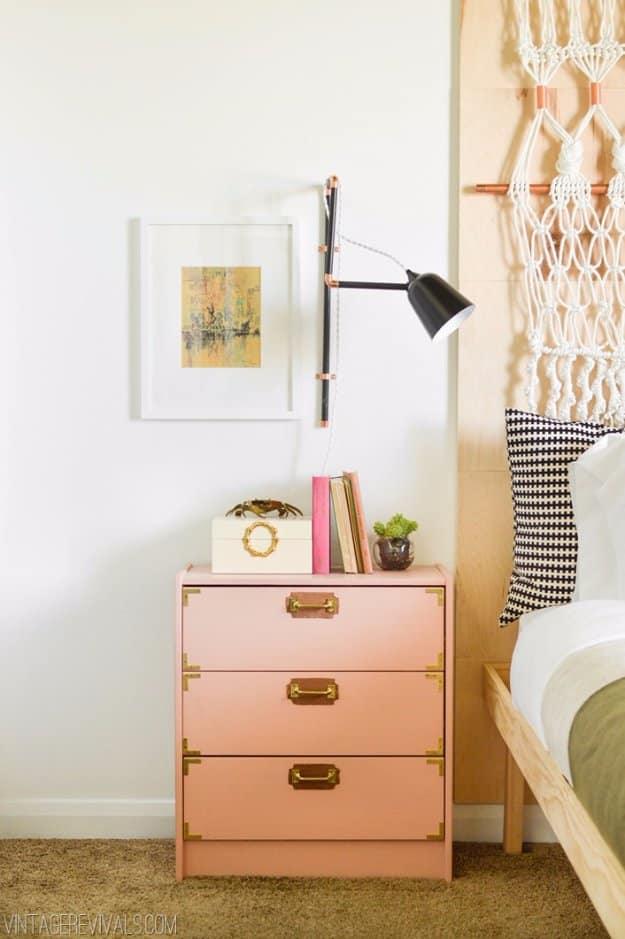 Leather and Brass Campaign IKEA Rast Hack, a furniture upgrade trick, low effort once the method is clear