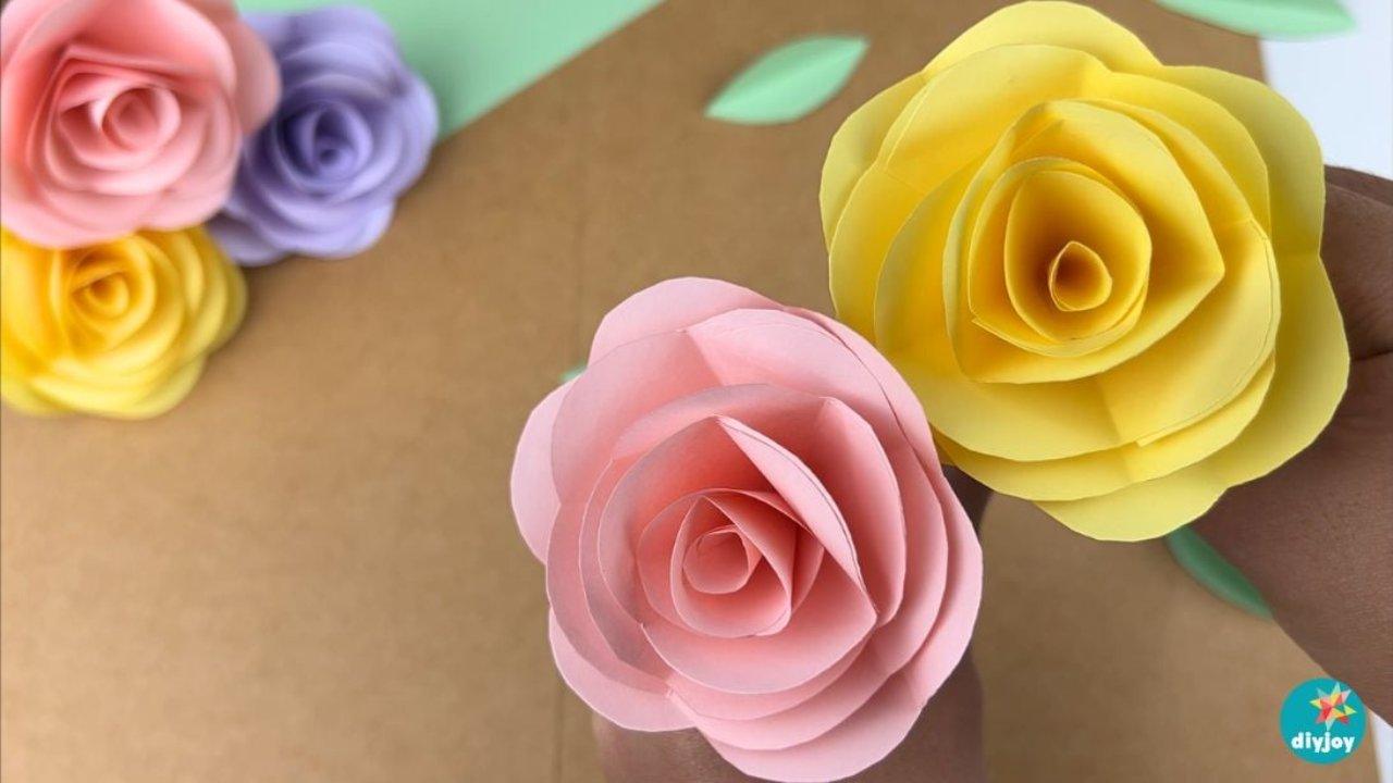 Paper Rose Tutorial Step-by-Step