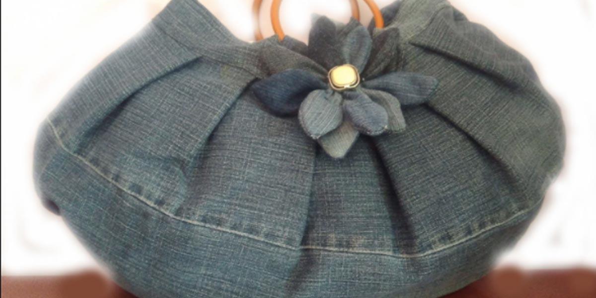 Denim Purse Made From Old Jeans