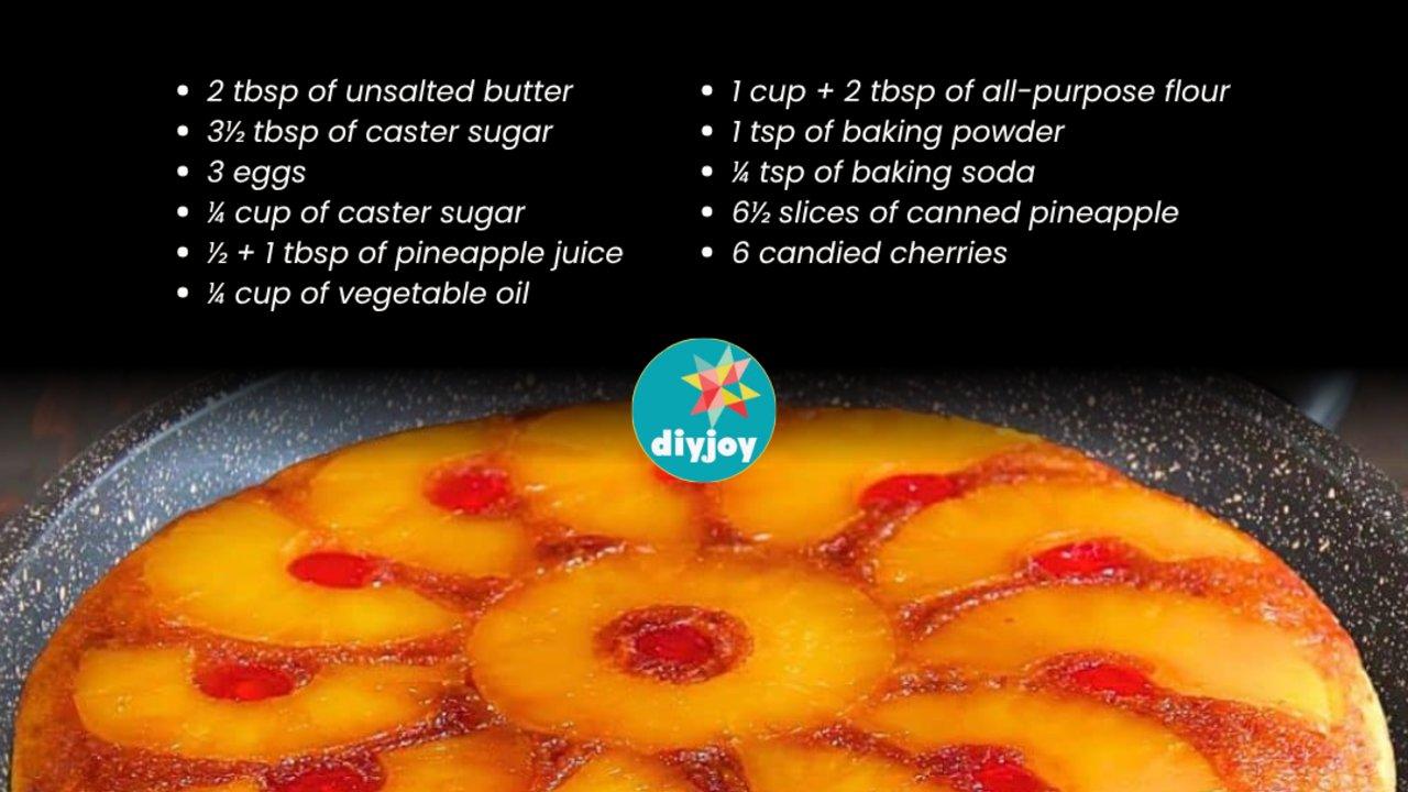 Easy Frying Pan Pineapple Upside Down Cake Recipe