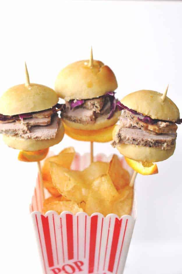 Best 4th of July Recipes and Backyard BBQ ideas - 4th of July Pork Sliders Recipes at #fourthofjuly