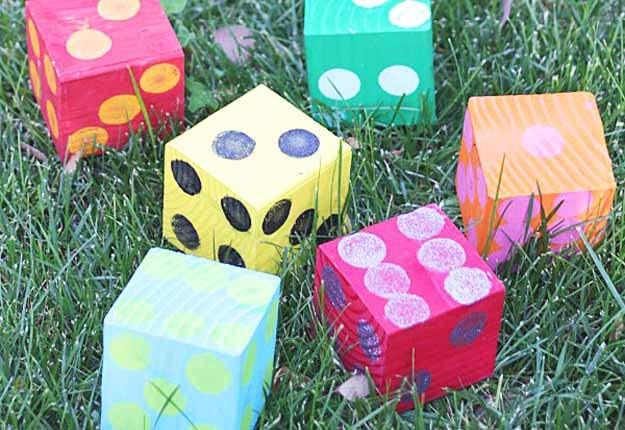 DIY Outdoors Ideas and Games - DIY Yard Yahtzee at