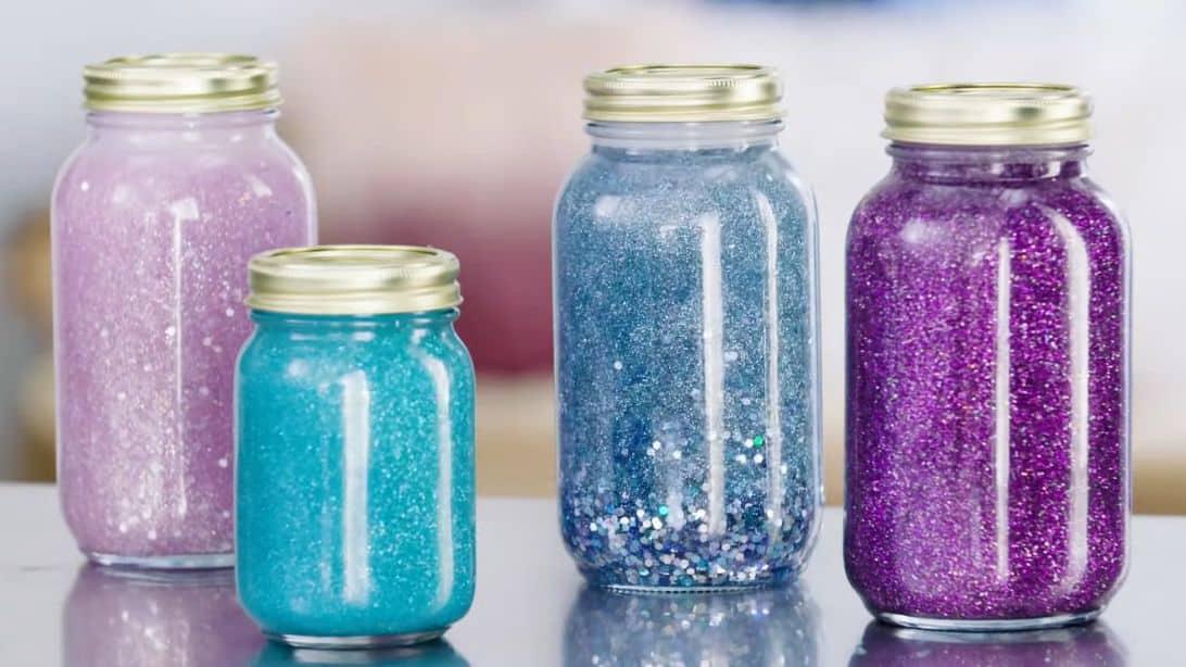 Pretty DIY Calming Glitter Jar Tutorial