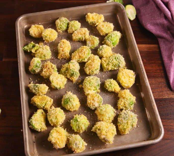 How to Make Parmesan Crusted Brussel Sprouts