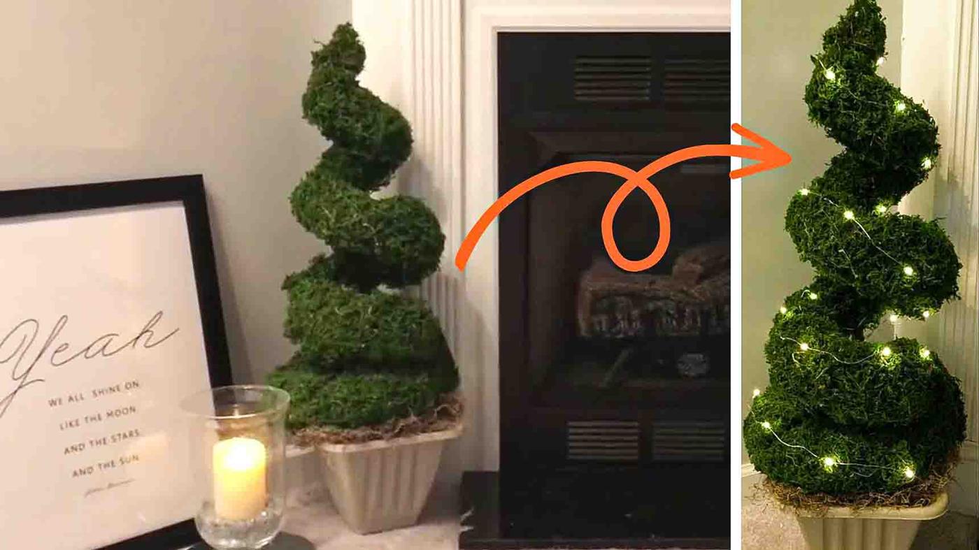 DIY Pool Noodle Spiral Topiary Tutorial