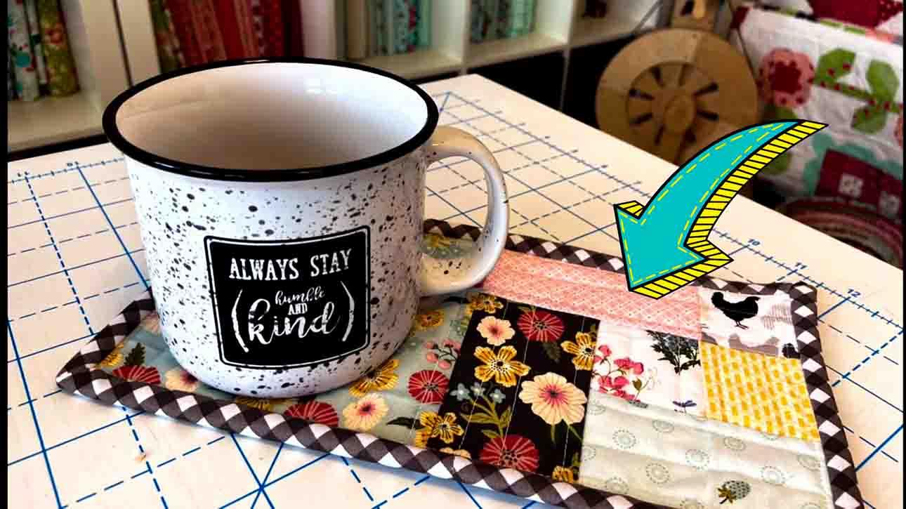 Quilt-As-You-Go Mug Rug Tutorial