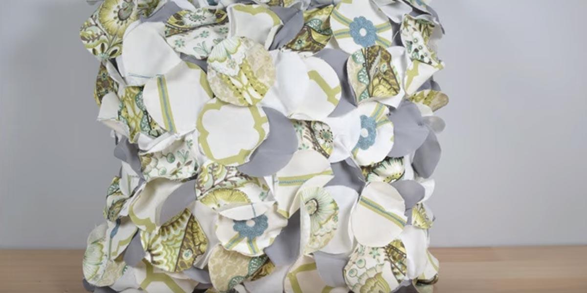 She Makes The Most Fabulous And Unique Scrap Fabric Pillow That You Must Have!
