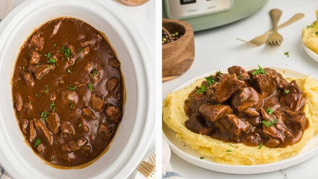 Slow Cooker Beef Tips Recipe
