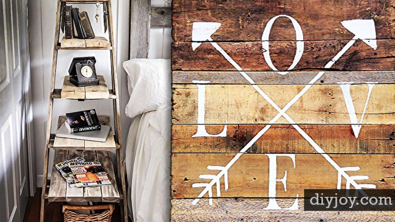 DIY Ideas for the Bedroom, 40 Rustic Style Projects