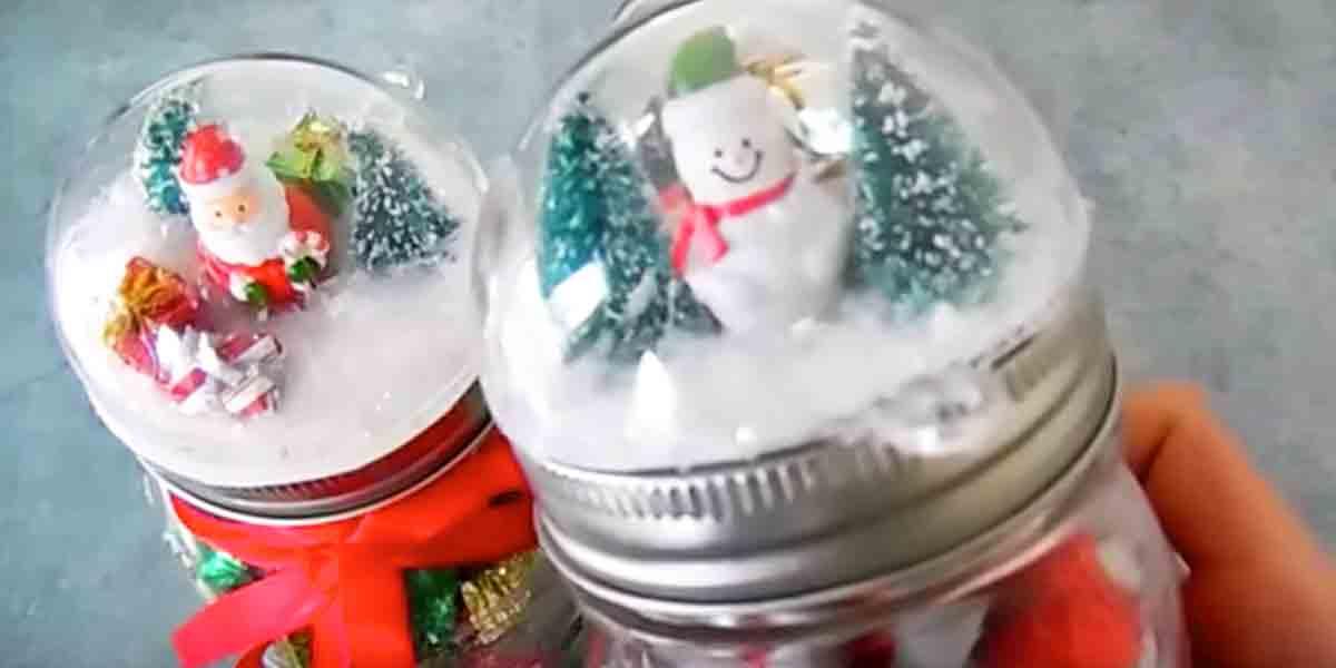 DIY Snow Globe Gift Toppers