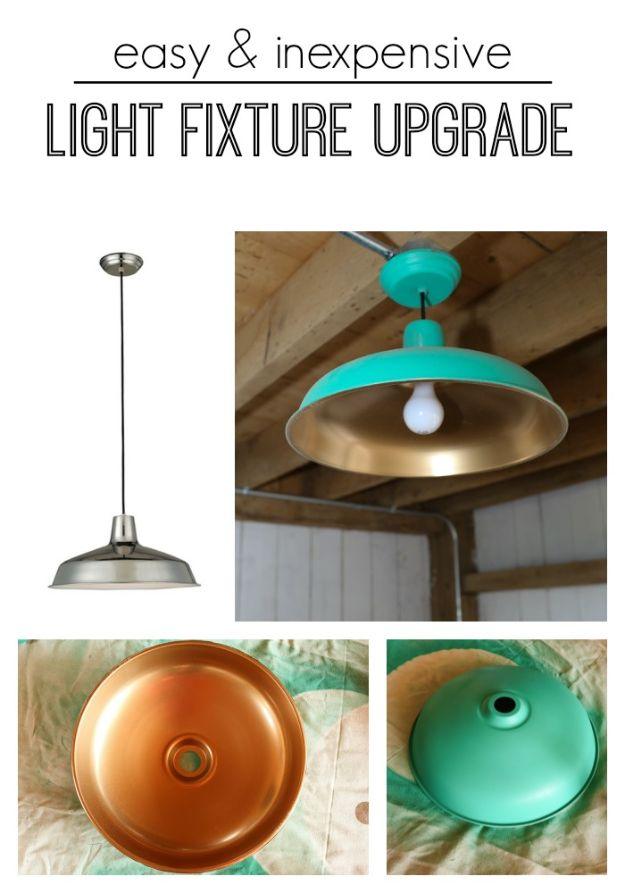 Easy & Inexpensive Light Fixture Upgrade, a fast weekend build even for a novice and a look that beats anything from a store