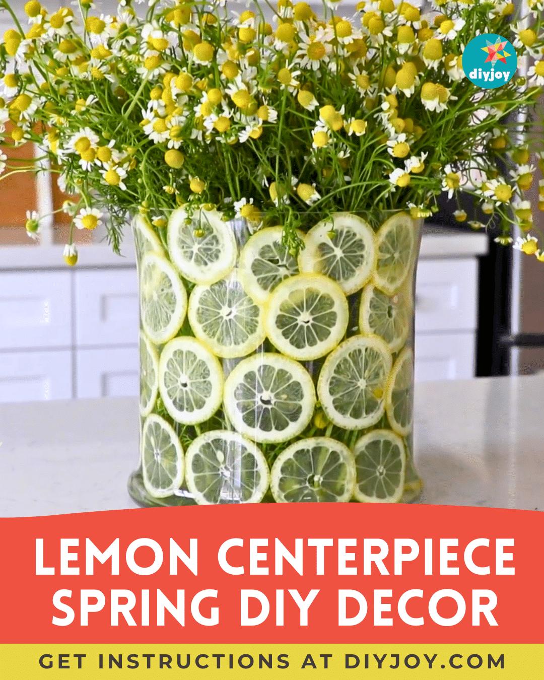 Lemon Centerpiece Spring DIY Decor