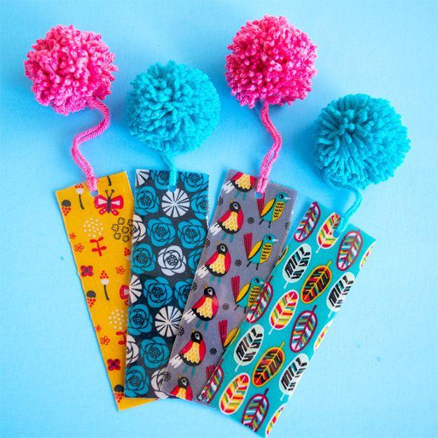 Resin Coated Fabric Bookmarks, easy to fit into a free afternoon and something that looks far pricier than it was