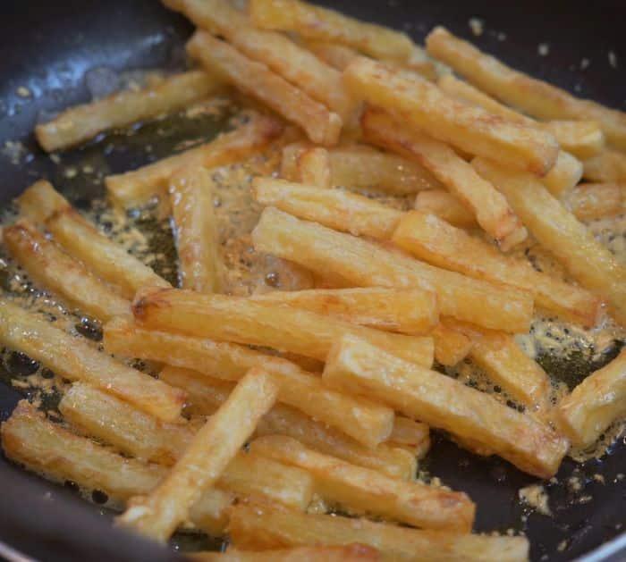 How To Make Crispy Garlic Butter Potato Fries