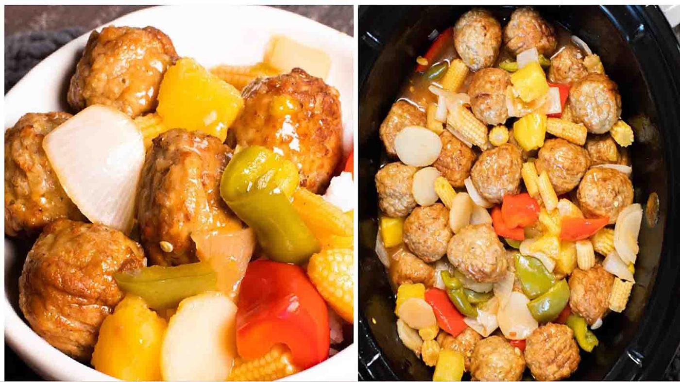Slow Cooker Sweet and Sour Meatballs Recipe