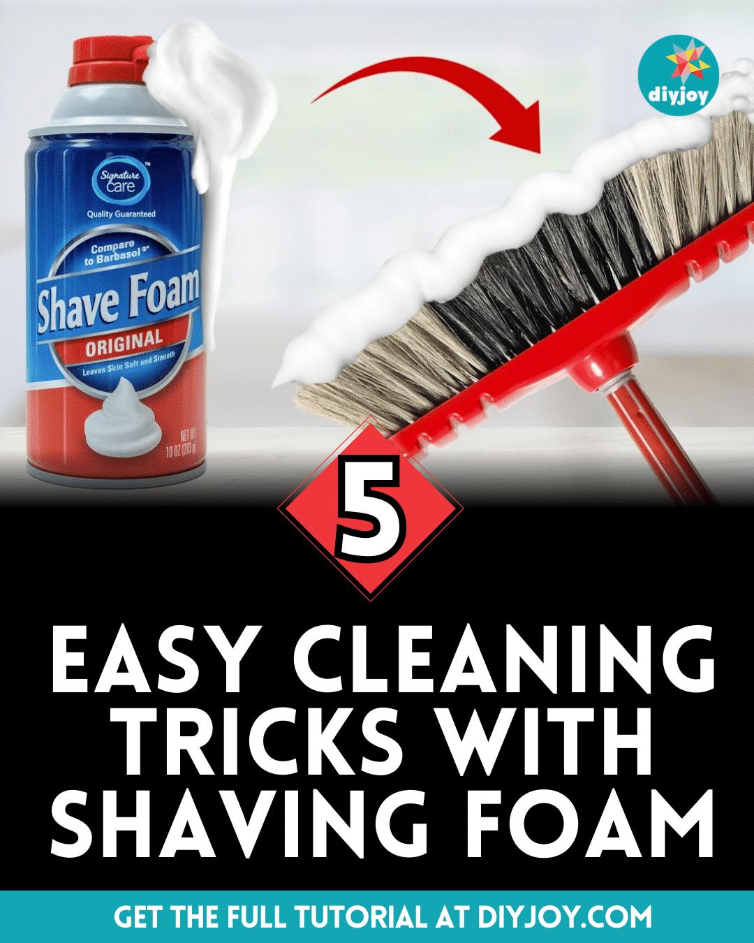 5 Easy Cleaning Tricks With Shaving Foam