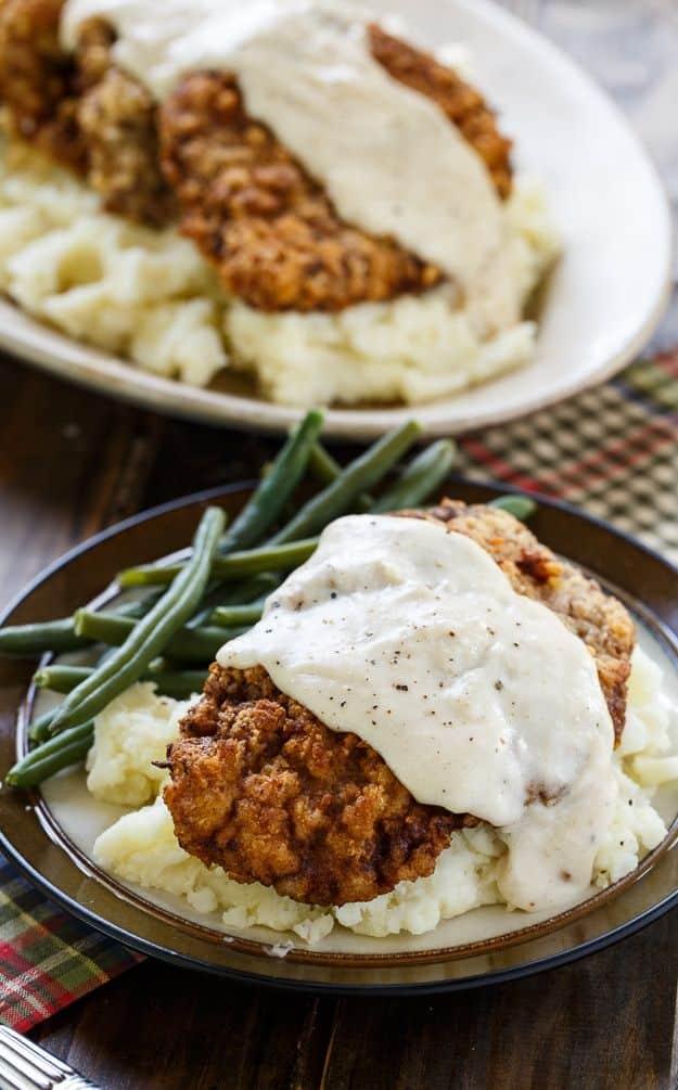 Chicken Fried SteakBest Country Cooking Recipes - Chicken Fried Steak - Easy Recipes for Country Food Like Chicken Fried Steak, Fried Green Tomatoes, Southern Gravy, Breads and Bis