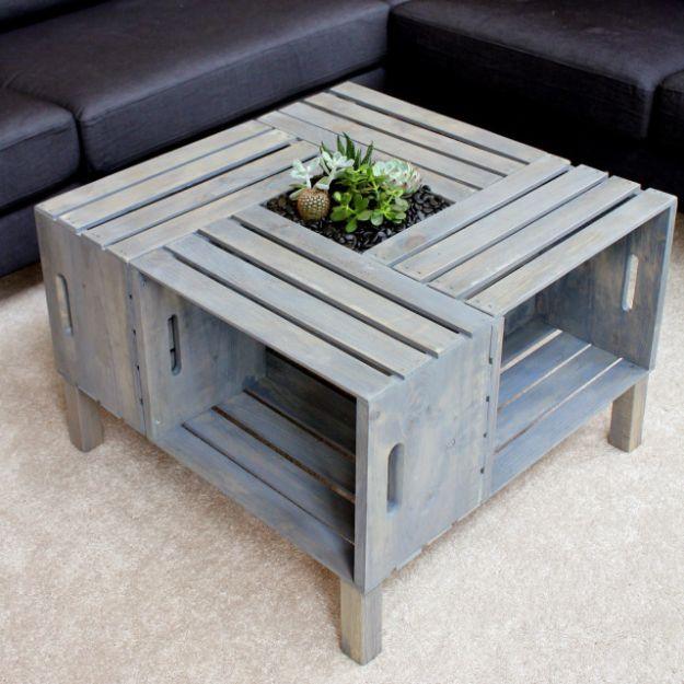 Crate Coffee Table, a charming touch that upgrades the space instantly and a warm touch worth adding to any room