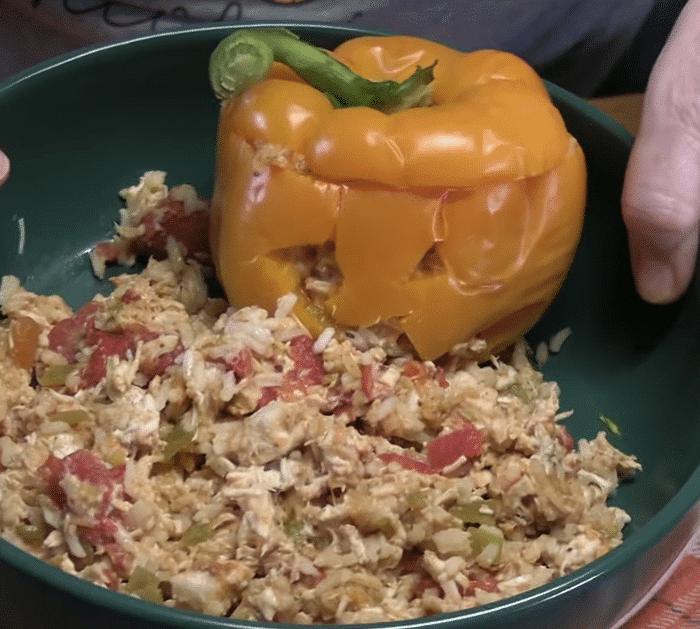 How to Make Jack-O-Lantern Stuffed Peppers