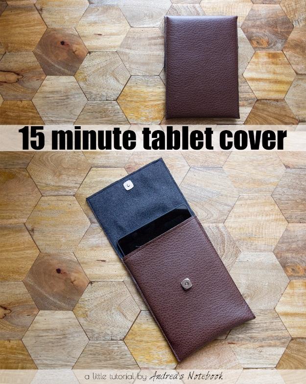 Simple Leather Tablet Case, forgiving enough for a first attempt and worth bookmarking for your next project list