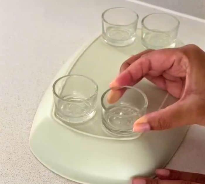 Woman Turned a Plastic Plate Into a Gorgeous Tray Steps