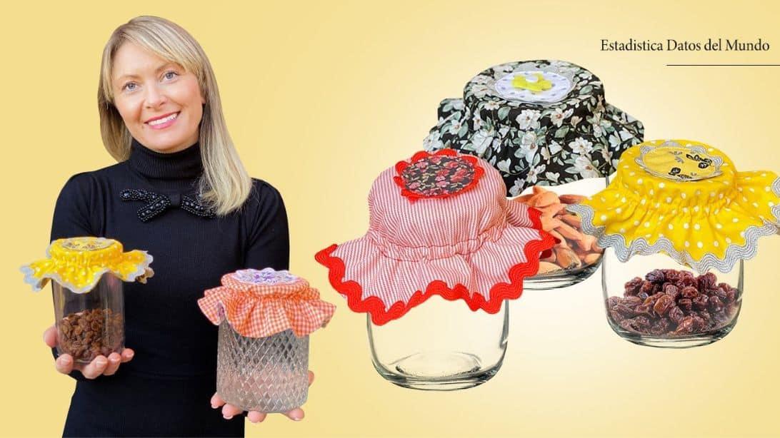 Jar Fabric Cover DIY Tutorial