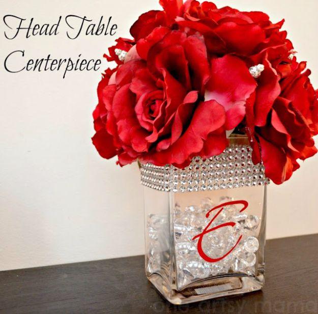 Head Table Centerpiece, an elegant handmade accent, and a fix that outlasts most store bought options
