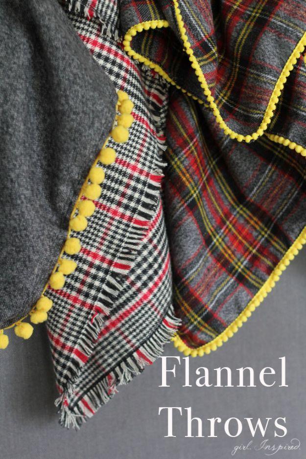 Easy Flannel Throw Blankets, a diy throw blanket, simple enough for a first try and an idea worth saving for later