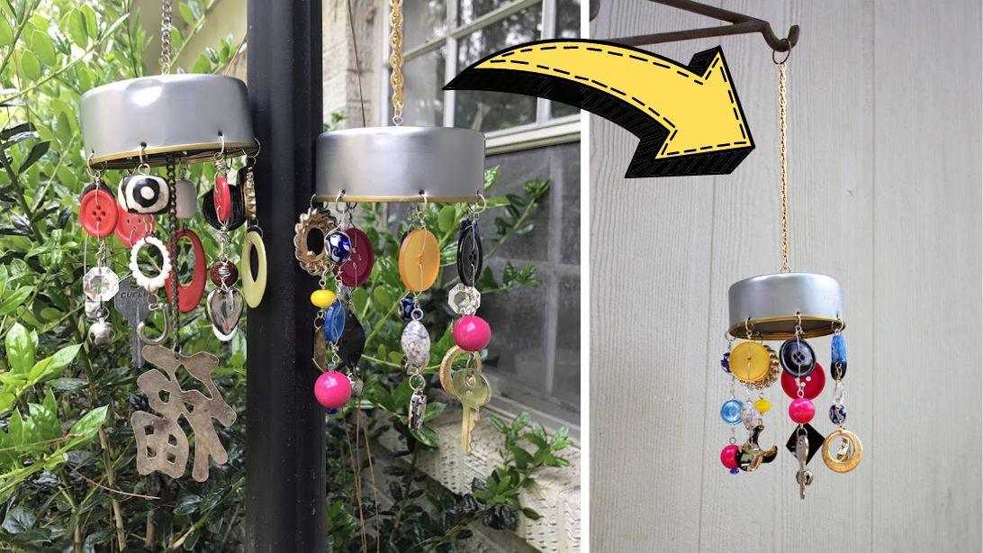 Cute DIY Drawer Junk Wind Chime Tutorial