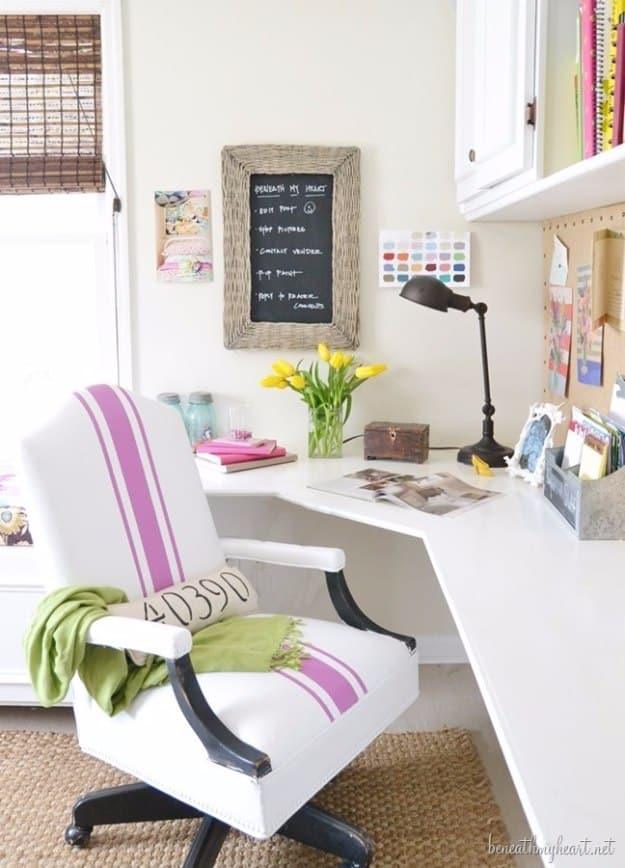 Painted Leather Home Office Chair, a smarter workspace upgrade, friendly for a beginner working with basic tools