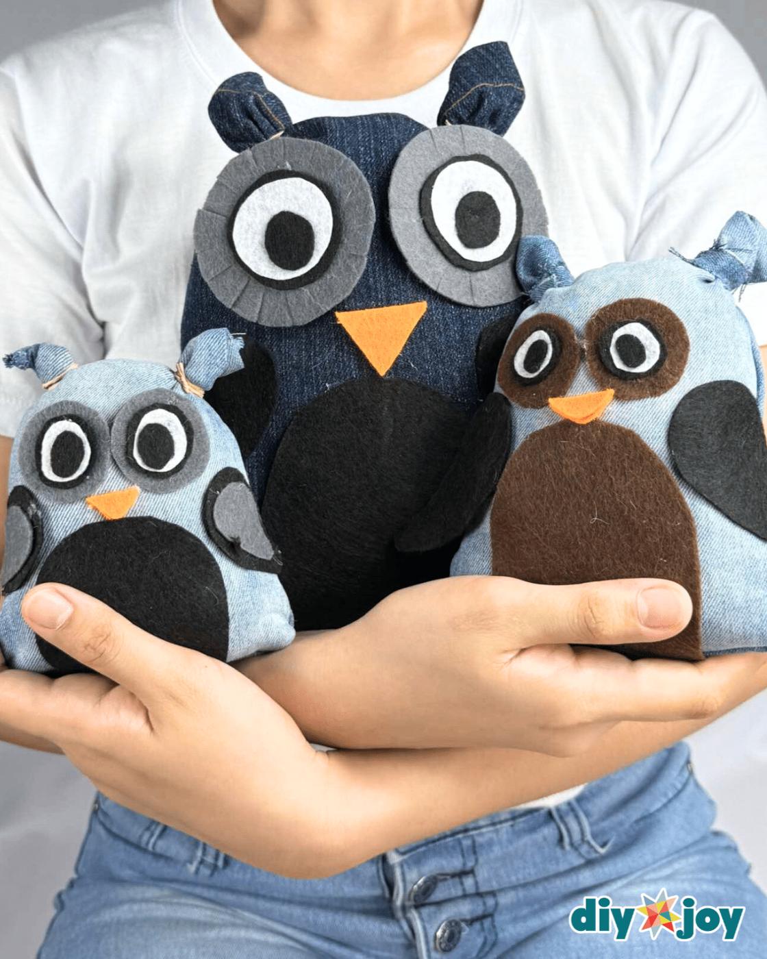 25 And Cheap Gift — 5. denim owl pillow