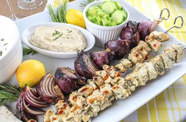 Easy Grilling Recipe | Chicken Kababs Recipe | Mediterranean Chicken Skewers Recipe | DIY Projects & Crafts by Sueeye at