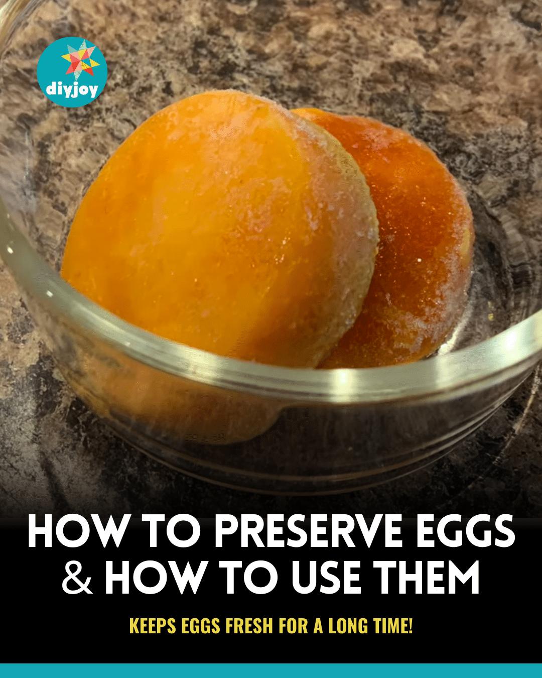 How To Preserve Eggs & How To Use Them