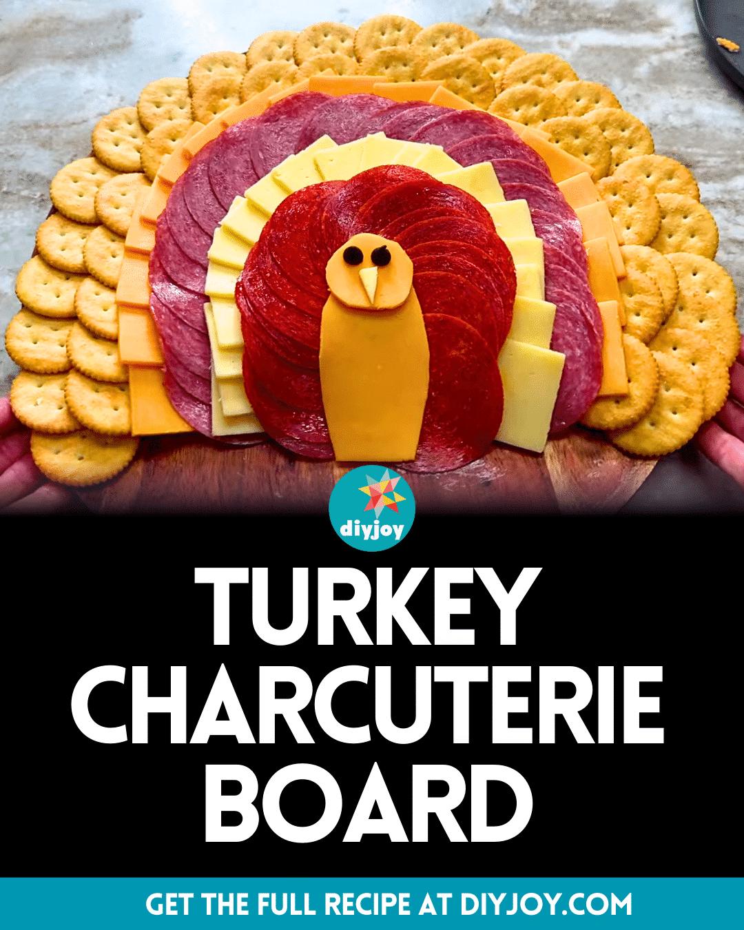 Thanksgiving Turkey Charcuterie Board