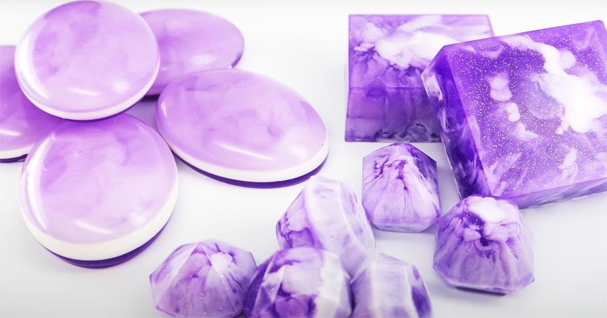DIY Amethyst Melt And Pour Soap